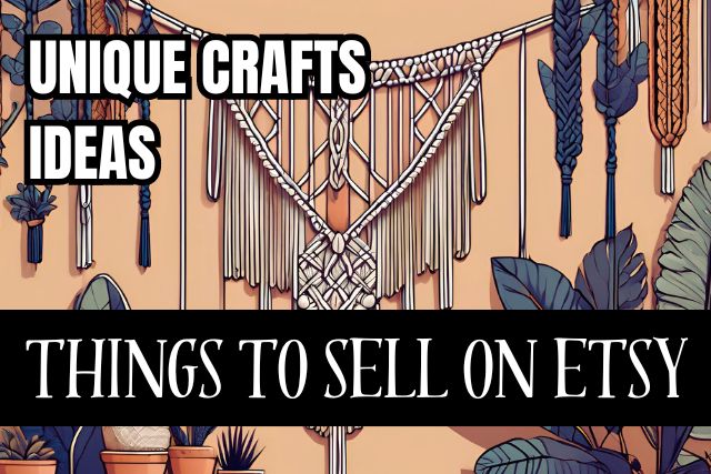 Unique crafts ideas: things to sell on Etsy